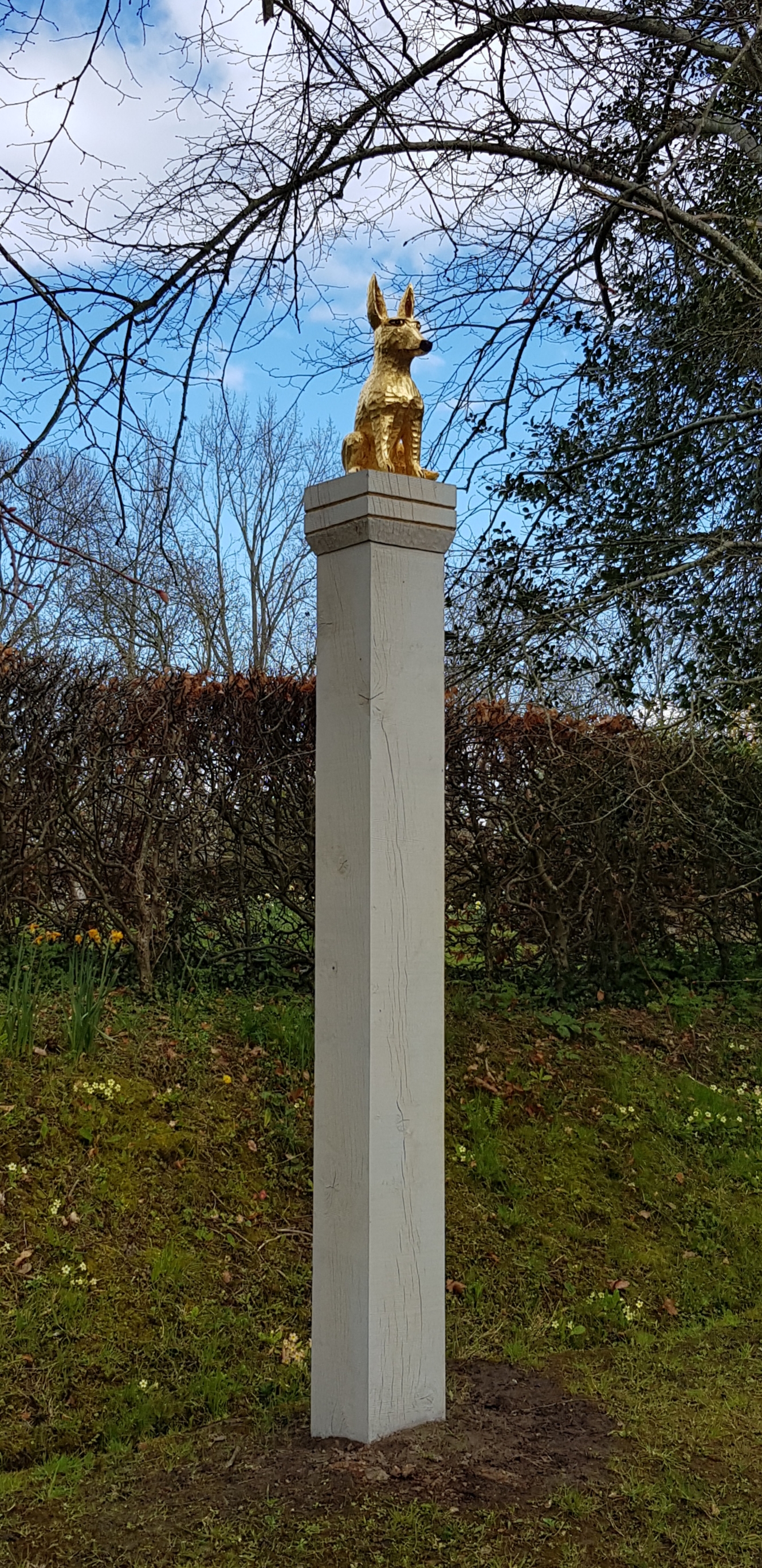 'Divinity' in the sculpture garden at Farleys House and gallery, Chiddingly, East Sussex. Now open.