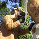 Christine Kowal Post working on Woman and Boulder, 2011