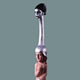'Amazon with Gargoyle Helmet'  2000 Oil colour on limewood. Height 2.26 m