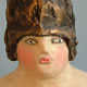 'Head of Amazon' 2006 Patinated bronze and feathers. Height 24 cm
