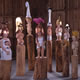 Amazons - Installation, 2000-2002 Oil colour on limewood