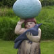 Woman, Egg and Crow 2013 H.1.5m Oil on limewood