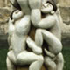 'Biological Piece' 1988 Oil on Limewood. Height 3.64m