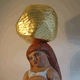 Gold Boulder, 2011 Oil and gold leaf on elm H 111 x 30cm