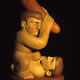 'Cain and Abel' 1999 Oil on Limewood. Height 59 cm