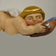Cherub with a Chaffinch Limewood 2013 Length 70cm