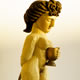 'Woman with Goblet and Dagger' 1994 Oil on Limewood. Height 1.12 m