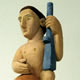 Detail of 'Hierarchy' 1994 Oil on Limewood