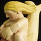 'Votive Females' 1991 Oil on Limewood. Height 254 cm