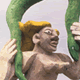 Skipping Eve 1989. Oil on Limewood H. 2.37m