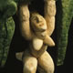 'Strong Woman' 1990 Oil on Aspen. Height 71 cm
