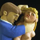  'Victim' 1995 Oil on Limewood. Height 1.12 m
