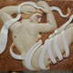 ‘Spes Phthisica’ 2022 Oil on sweet chestnut relief carving. Height 90 x 125cm